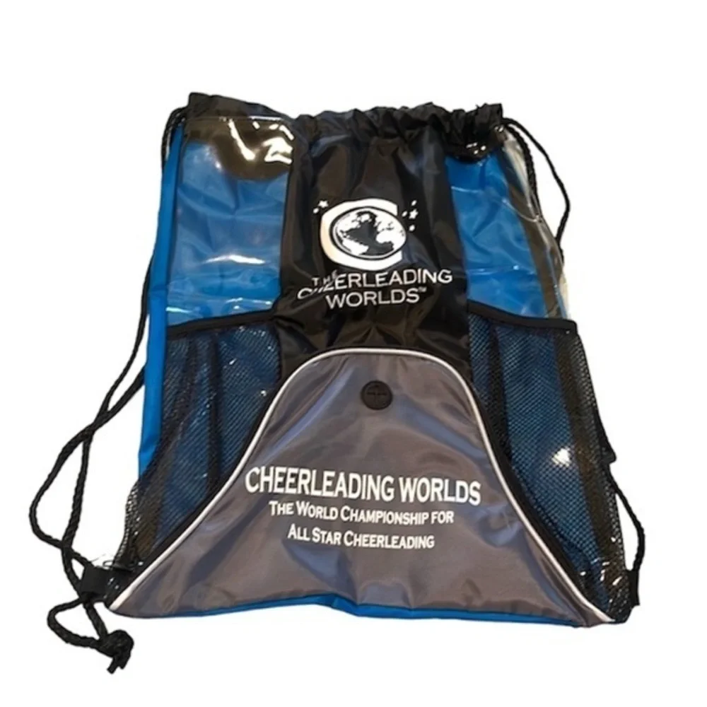New Undated Cheerleading worlds String Backpack
